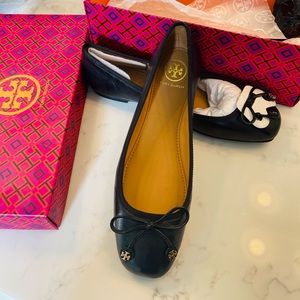 NWT Tory Burch Laila Driver Ballet Flats- blk, 6.5